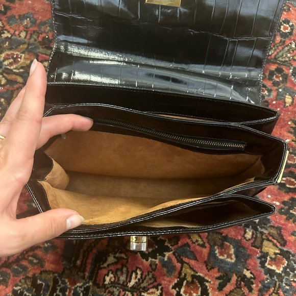 Vintage Italian Leather Handbag - Picture 5 of 7